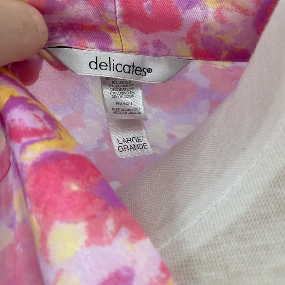 Delicates Pink and Yellow Floral Robe - Picture 3 of 4